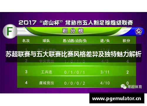 苏超联赛与五大联赛比赛风格差异及独特魅力解析